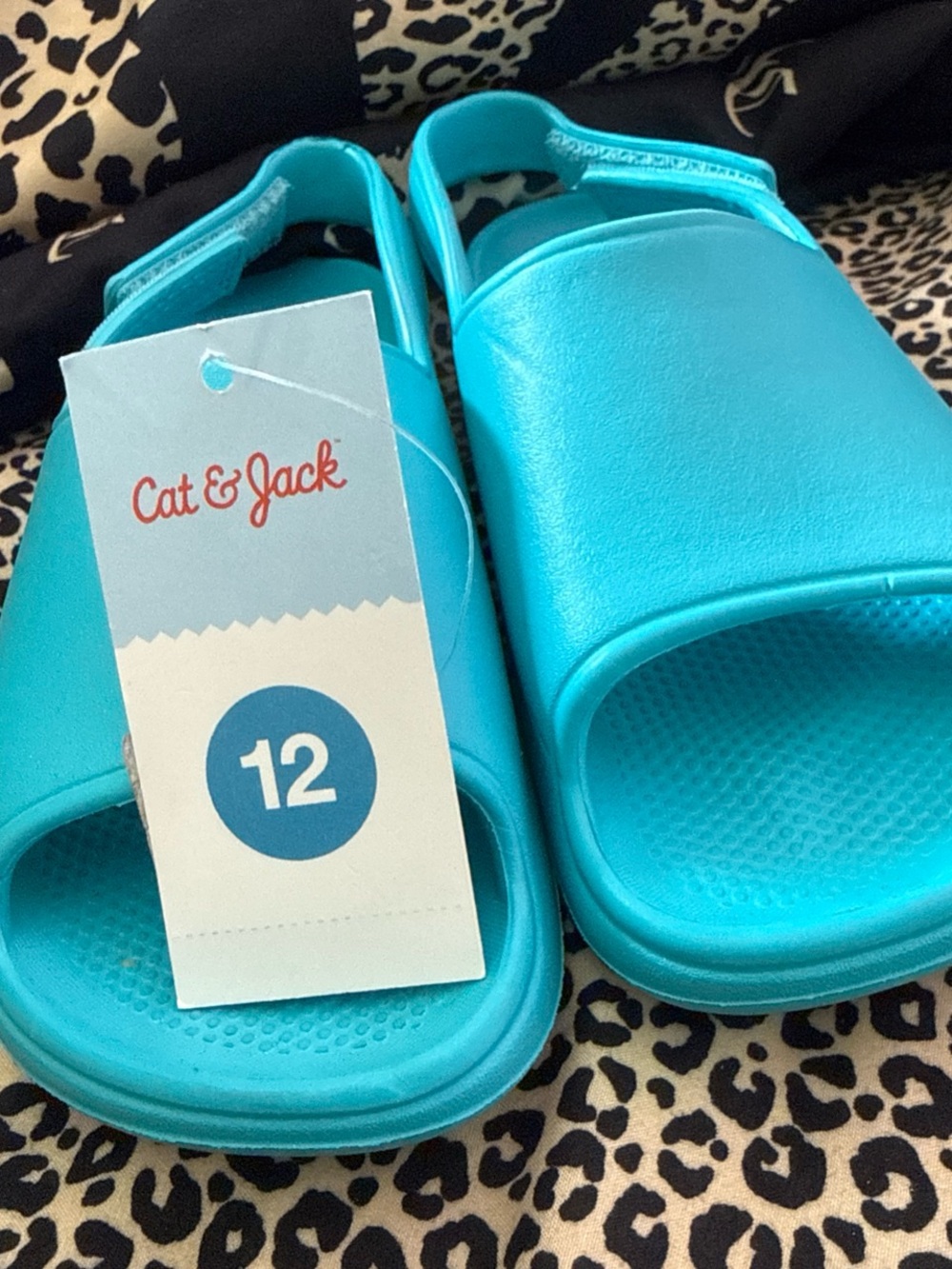 Cat & Jack Turquoise Slide Sandals for Kids